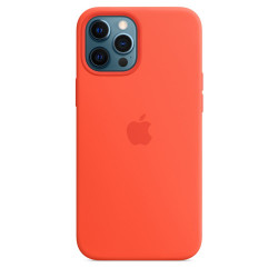 Чохол Apple iPhone 12 Pro Max Silicone Case with MagSafe Electric Orange (MKTX3)
