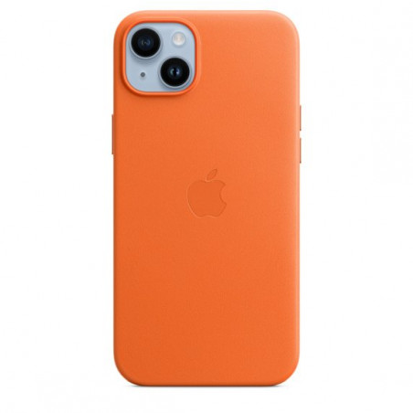 Чохол Apple iPhone 14 Plus Leather Case with MagSafe Orange (MPPF3)