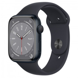 Apple Watch Series 8 45mm (GPS) Midnight Aluminum Case w. Midnight Sport Band - Size M/L (MNUL3)