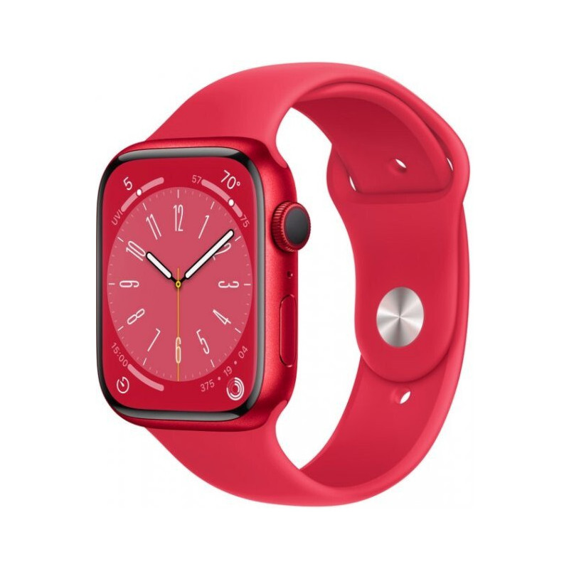 Apple Watch Series 8 45mm (GPS) (Product)Red Aluminum Case with (Product)Red Sport Band - Size M/L (MNUU3) Apple Watch Series 8 45mm (GPS) (Product)Red Aluminum Case with (Product)Red Sport Band - Size M/L (MNUU3)