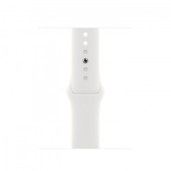 Apple Watch Series 8 41mm (GPS) Silver Aluminum Case w. White Sport Band - Size M/L (MP6M3)