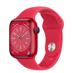 Apple Watch Series 8 41mm (GPS) (Product)Red Aluminum Case w. (Product)Red Sport Band - Size M/L (MNUH3)