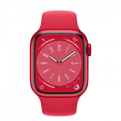 Apple Watch Series 8 41mm (GPS) (Product)Red Aluminum Case w. (Product)Red Sport Band - Size M/L (MNUH3)
