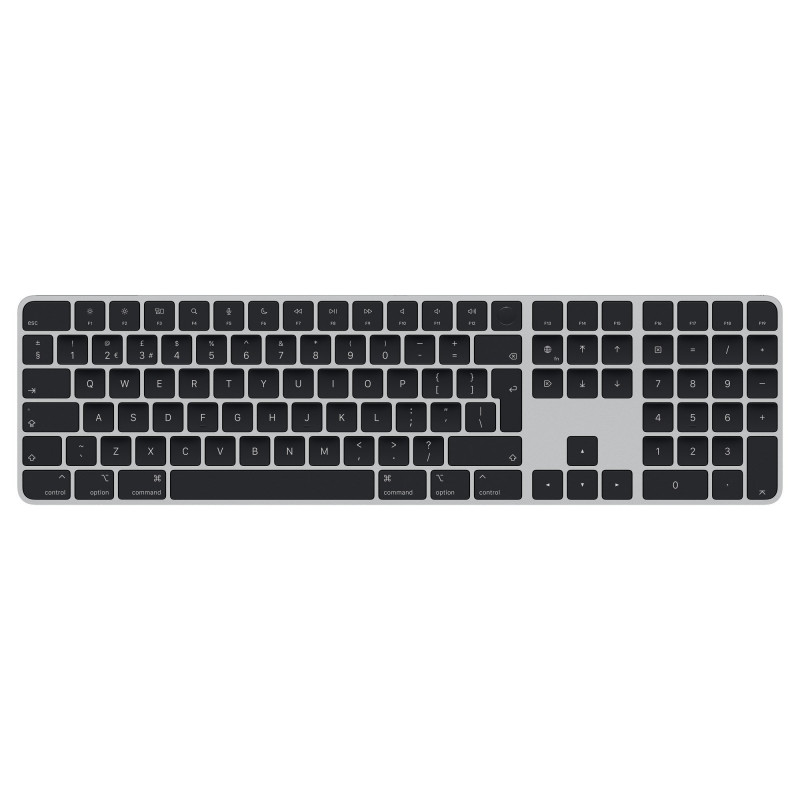 Клавіатура Apple Magic Keyboard with Touch ID and Numeric Keypad for Mac models with Apple silicon - Black Keys (MMMR3) Клавіатура Apple Magic Keyboard with Touch ID and Numeric Keypad for Mac models with Apple silicon - Black Keys (MMMR3)