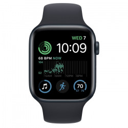 Apple Watch SE 2022 44mm (GPS+LTE) Midnight Aluminum Case w. Midnight Sport Band - Size M/L (MNU03/MNTY3)