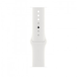 Apple Watch SE 2022 44mm (GPS+LTE) Silver Aluminum Case with White Sport Band - Regular (MNU63/MNQ23)