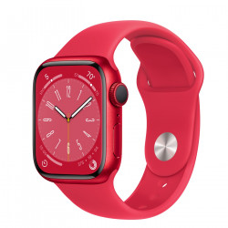 Apple Watch Series 8 41mm (GPS+LTE) (Product)Red Aluminum Case w. (Product)Red Sport Band - Size M/L (MNV63)