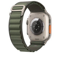 Ремінець Alpine Loop Band для Apple Watch 49mm Green - Large (MQE43)