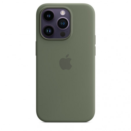 Чохол Apple iPhone 14 Pro Silicone Case with MagSafe Olive (MQUH3)