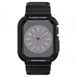 Чехол и ремешок Spigen Rugged Armor Pro 2 in 1 для Apple Watch 45mm/44mm Black (062CS25324)