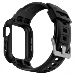 Чехол и ремешок Spigen Rugged Armor Pro 2 in 1 для Apple Watch 45mm/44mm Black (062CS25324)