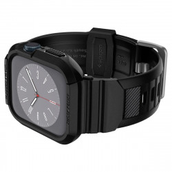 Чехол и ремешок Spigen Rugged Armor Pro 2 in 1 для Apple Watch 45mm/44mm Black (062CS25324)