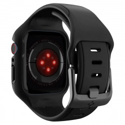 Чехол и ремешок 2 in 1 Spigen Liquid Air Pro для Apple Watch 45mm Black (ACS04182)