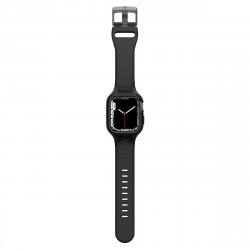 Чехол и ремешок 2 in 1 Spigen Liquid Air Pro для Apple Watch 45mm Black (ACS04182)
