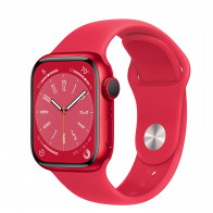 Apple Watch Series 8 41mm (GPS+LTE) (Product)Red Aluminum Case with (Product)Red Sport Band - Regular (MNJ23)