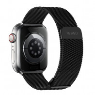 Ремінець WIWU Minalo Stainless Steel для Apple Watch 42/44/45/49mm (Black)