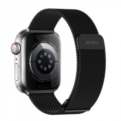 Ремінець WIWU Minalo Stainless Steel для Apple Watch 38/40/41mm (Black)