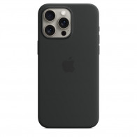 Чохол Apple iPhone 15 Pro Max Silicone Case with MagSafe Black (MT1M3)