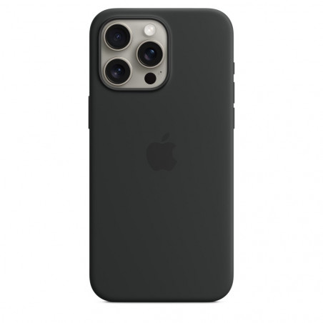 Чохол Apple iPhone 15 Pro Max Silicone Case with MagSafe Black (MT1M3)