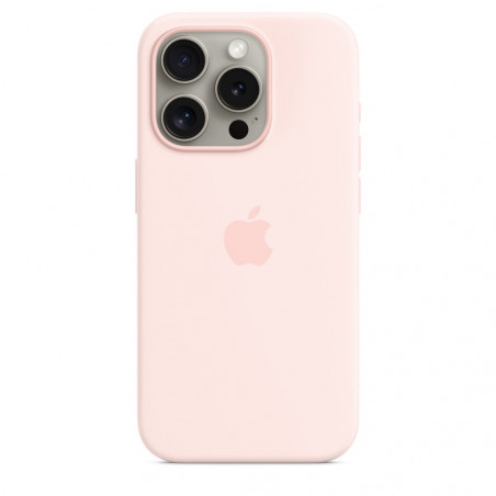 Чохол Apple iPhone 15 Pro Silicone Case with MagSafe Light Pink (MT1F3)
