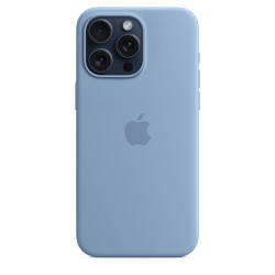 Чехол Apple iPhone 15 Pro Max Silicone Case with MagSafe Winter Blue (MT1Y3)