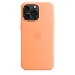 Чехол Apple iPhone 15 Pro Max Silicone Case with MagSafe Orange Sorbet (MT1W3)