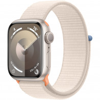 Apple Watch Series 9 41mm (GPS) Starlight Aluminum Case with Starlight Sport Loop (MR8V3)