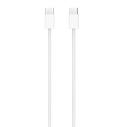 Кабель Apple USB-C Woven Charge Cable 60W (1m) White (MQKJ3) (No box)