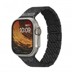 Ремінець Pitaka Dreamland Stairs Chroma Carbon Band для Apple Watch 49/45/44mm Blue/Cooper (AWB2302)