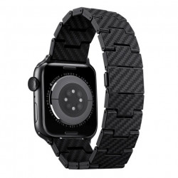 Ремешок Pitaka Retro Carbon Fiber Watch Band для Apple Watch 49/45/44mm Black/Grey (AWB1004)