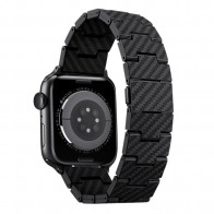 Ремінець Pitaka Retro Carbon Fiber Watch Band для Apple Watch 49/45/44mm Black/Grey (AWB1004)