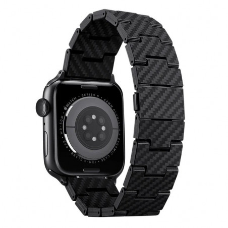 Ремінець Pitaka Retro Carbon Fiber Watch Band для Apple Watch 49/45/44mm Black/Grey (AWB1004)