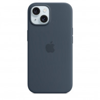 Чохол Apple iPhone 15 Silicone Case with MagSafe Storm Blue (MT0N3)