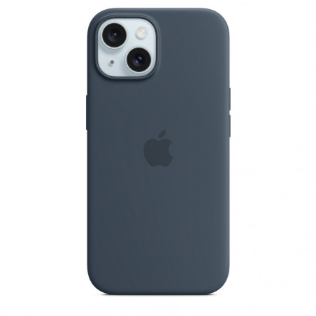 Чохол Apple iPhone 15 Silicone Case with MagSafe Storm Blue (MT0N3)