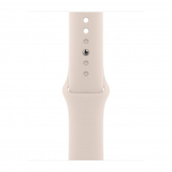 Apple Watch SE 2023 40mm (GPS) Silver Aluminum Case with Starlight Sport Band - Size M/L (MT2V3)