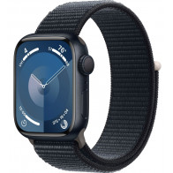 Apple Watch Series 9 41mm (GPS) Midnight Aluminum Case with Midnight Sport Loop (MR8Y3)