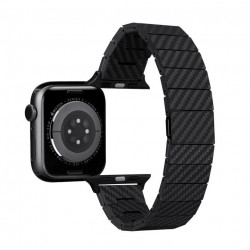 Ремешок Pitaka Modern Carbon Fiber Watch Band для Ap. Watch 49/45/44mm Black/Grey (AWB2304)