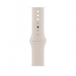 Apple Watch SE 2022 44mm (GPS) Starlight Aluminum Case with Starlight Sport Band - Size S/M (MNTD3)