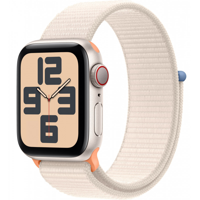 Apple Watch SE 2023 40mm (GPS+LTE) Starlight Aluminum Case with Starlight Sport Loop (MRG43)