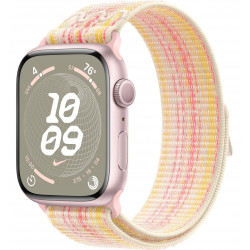 Apple Watch Series 9 45mm (GPS) Pink Aluminum Case with Starlight/Pink Nike Sport Loop (MR9T3,MUJY3)