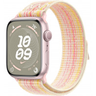 Apple Watch Series 9 45mm (GPS) Pink Aluminum Case with Starlight/Pink Nike Sport Loop (MR9T3,MUJY3)