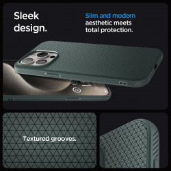 Чохол Spigen Liquid Air для iPhone 15 Pro Abyss Green (ACS06706)
