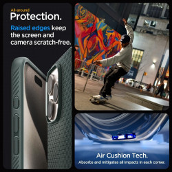 Чохол Spigen Liquid Air для iPhone 15 Pro Abyss Green (ACS06706)