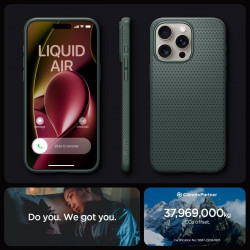 Чохол Spigen Liquid Air для iPhone 15 Pro Abyss Green (ACS06706)