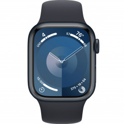 Apple Watch Series 9 41mm (GPS+LTE) Midnight Aluminum Case with Midnight Sport Band - Size S/M (MRHR3)