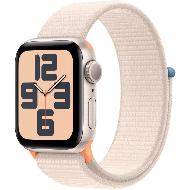 Apple Watch SE 2023 40mm (GPS) Starlight Aluminum Case with Starlight Sport Loop (MR9W3)