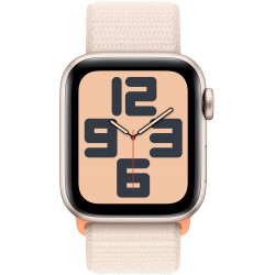 Apple Watch SE 2023 40mm (GPS) Starlight Aluminum Case w. Starlight Sport Loop (MR9W3)