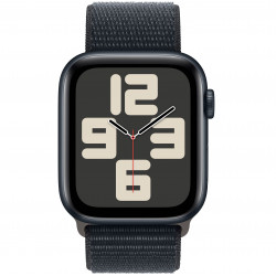 Apple Watch SE 2023 44mm (GPS+LTE) Midnight Aluminum Case w. Midnight Sport Loop (MRHA3)
