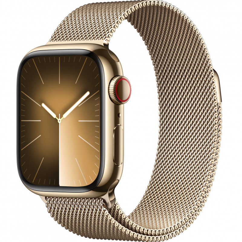 Apple Watch Series 9 41mm (GPS+LTE) Gold Stainless Steel Case with Gold Milanese Loop (MRJ73) Apple Watch Series 9 41mm (GPS+LTE) Gold Stainless Steel Case with Gold Milanese Loop (MRJ73)