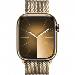 Apple Watch Series 9 41mm (GPS+LTE) Gold Stainless Steel Case with Gold Milanese Loop (MRJ73)